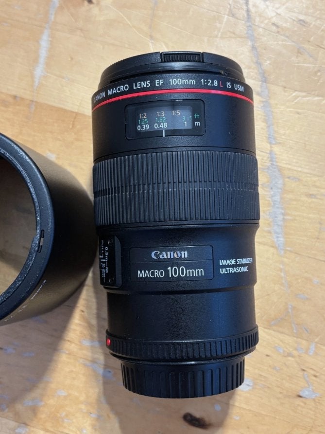 Canon EF 100mm f/2.8L Macro IS USM – topstaat, Ophalen of Verzenden, Zo goed als nieuw, Macrolens