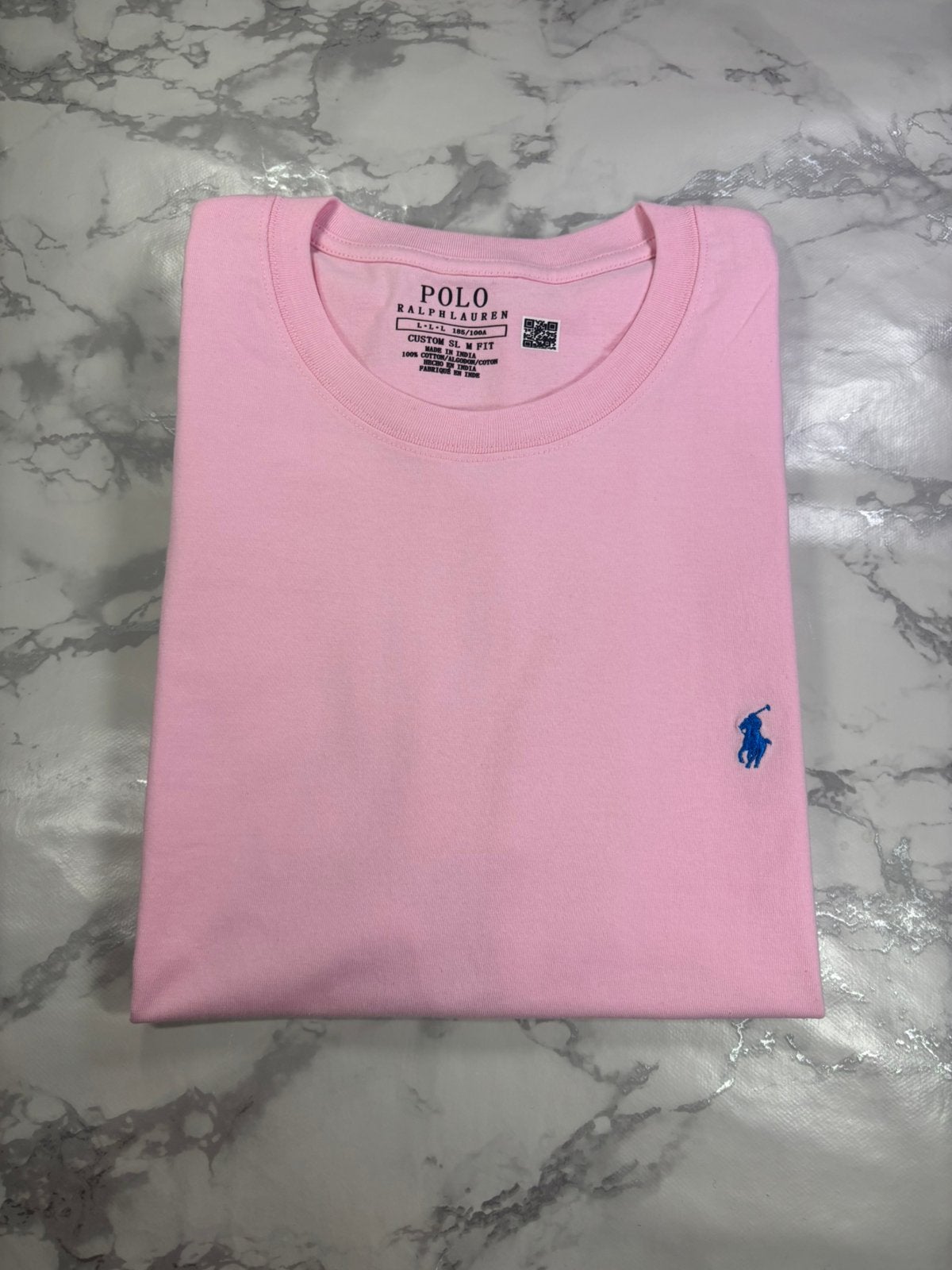 Roze T-shirt van Ralph Lauren, maat L, Ophalen of Verzenden, Zo goed als nieuw, Maat 52/54 (L), Roze