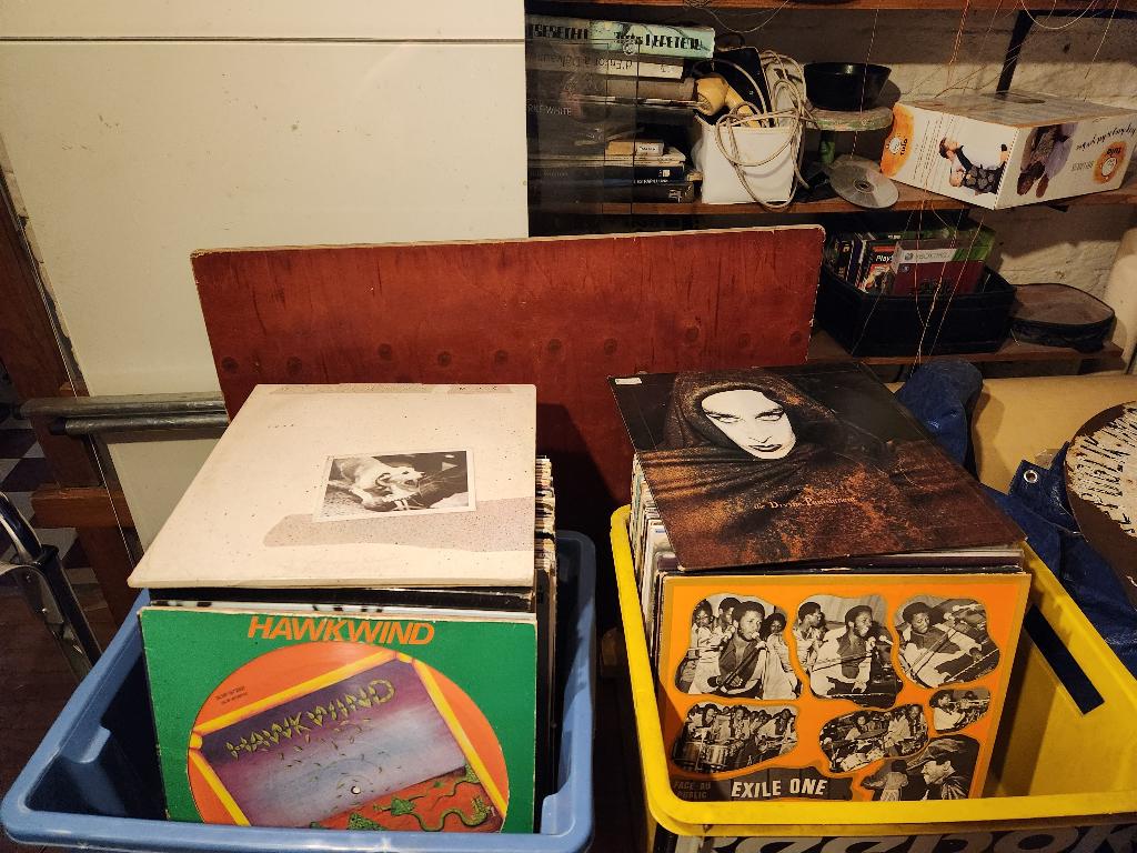 VINYL ROCK PAKKET 300 LPS 1970 - 2010, Ophalen, Gebruikt, 1980 - 1989, 12 inch