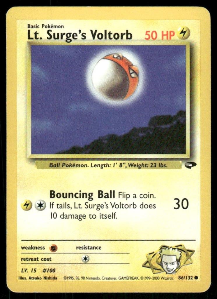 Lt. Surge's Voltorb 86/132 - Gym Challenge (EX), Envoi, Utilisé