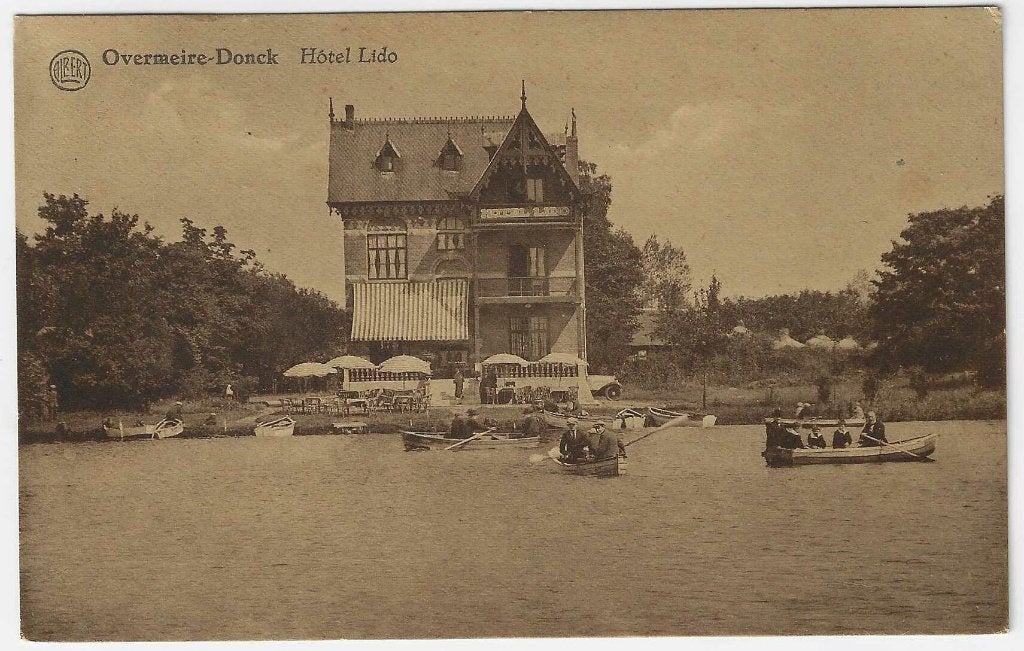 Carte postale Overmeire-Donck, Hôtel Lido, Enlèvement ou Envoi, 1920 à 1940, Affranchie, Flandre Orientale