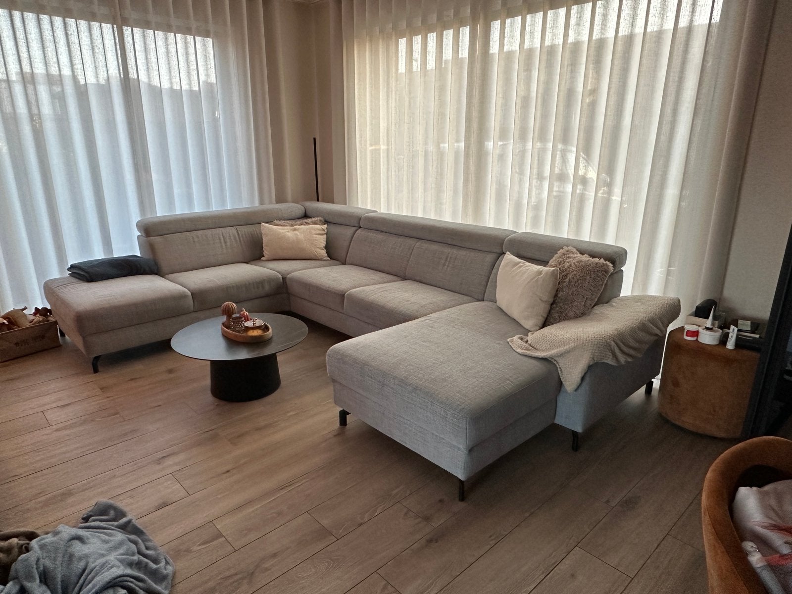 Ruime stoffen salon in goede staat, Huis en Inrichting, Ophalen, Gebruikt, Stof, Modern