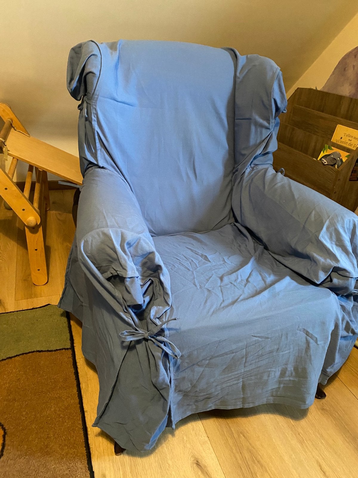 GRATIS - eenpersoons fauteuil zetel, Huis en Inrichting, Ophalen, Gebruikt, Stof