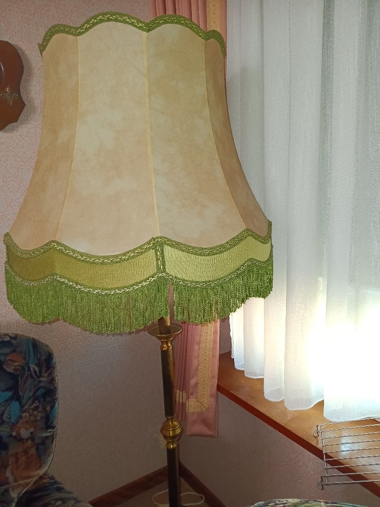 Victoriaanse staande lamp, Ophalen, Zo goed als nieuw, Natuurlijk materiaal