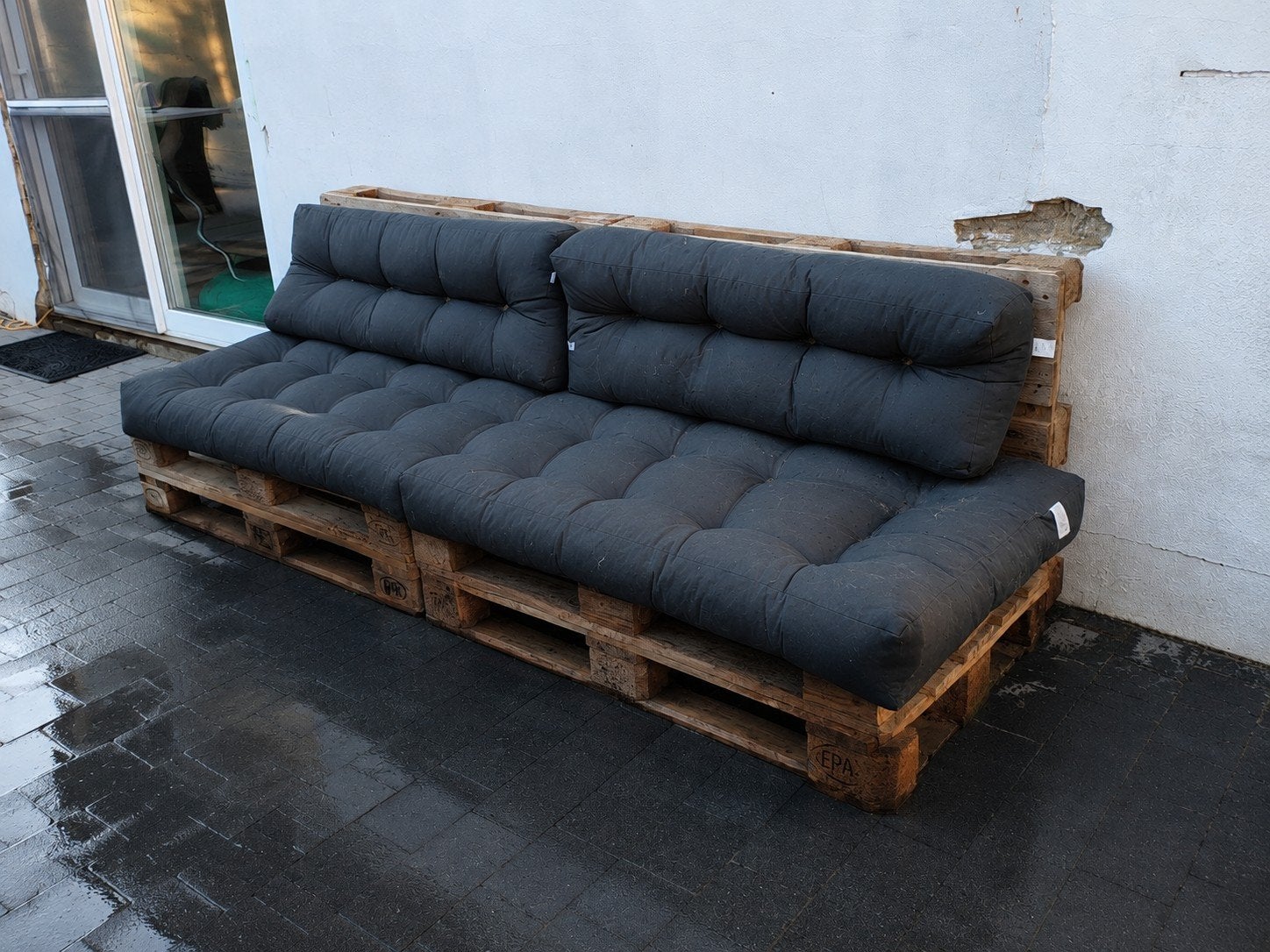 Paletten lounge met kussens, Tuin en Terras, Tuinbanken, Ophalen