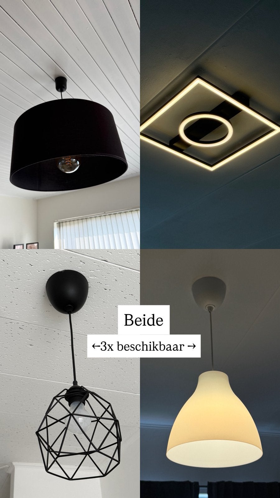 Allerlei hanglampen te koop wegens verhuis, Ophalen, Zo goed als nieuw