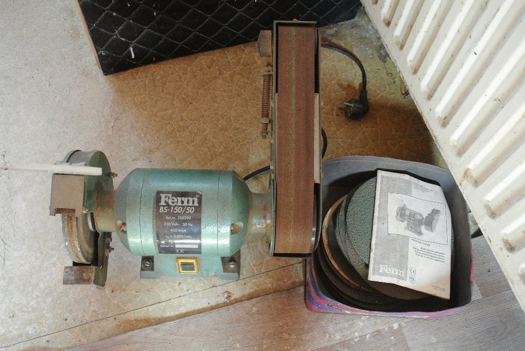 Combi slijp-/ bandschuurmachine, Bricolage & Construction, Outillage | Ponceuses, Enlèvement, Utilisé, Ponceuse à bande