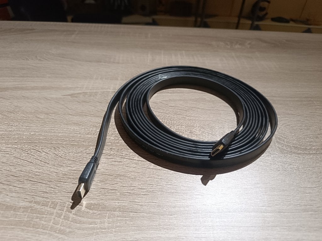 Câble hdmi HDG connecteurs plaqués or, 5m, Enlèvement ou Envoi, Comme neuf, 2 à 5 mètres, Câble HDMI