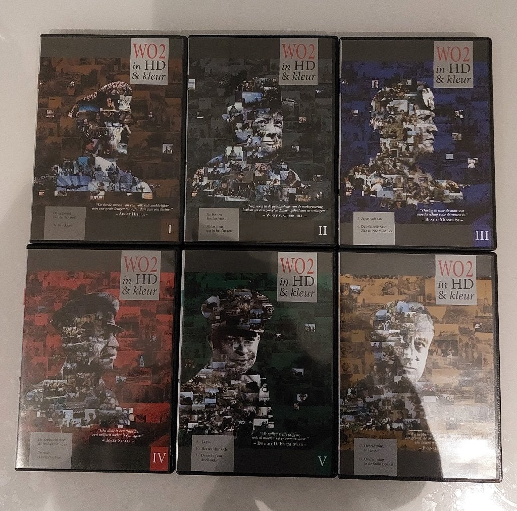 Wo 2 In Hd & Kleur: (NEDERLANDS GESPROKEN📀)6dvdsOorlogsdocu, CD & DVD, DVD | Documentaires & Films pédagogiques, Enlèvement ou Envoi