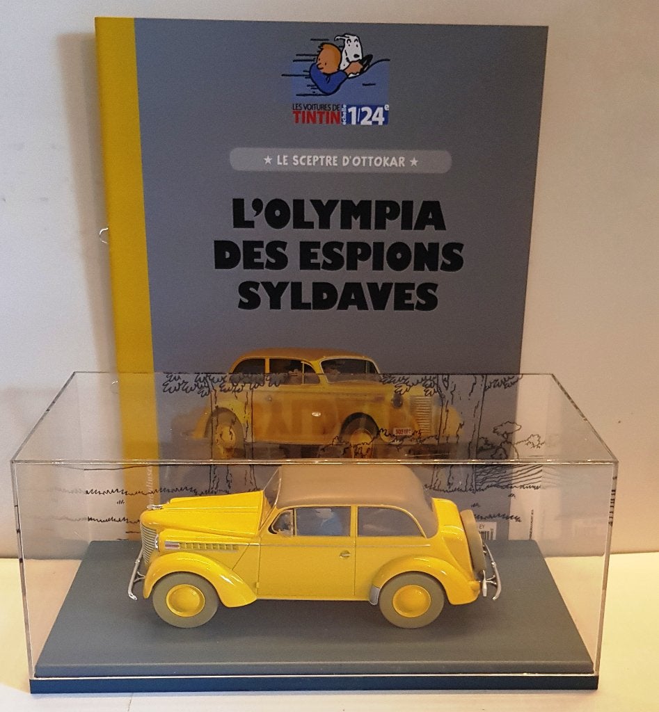 Les voitures de Tintin 1/24 "L'OLYMPIA DES ESPIONS SYLDAVES", Envoi, Tintin, Neuf, Statue ou Figurine