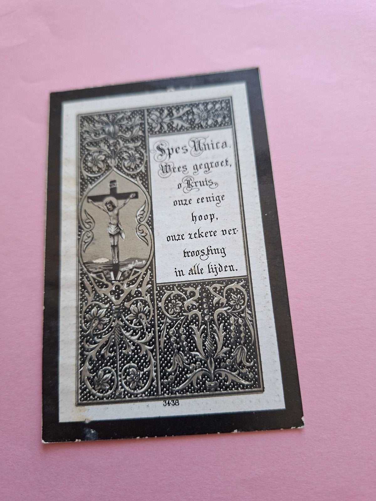 Carte de prière, Enlèvement ou Envoi, Image pieuse