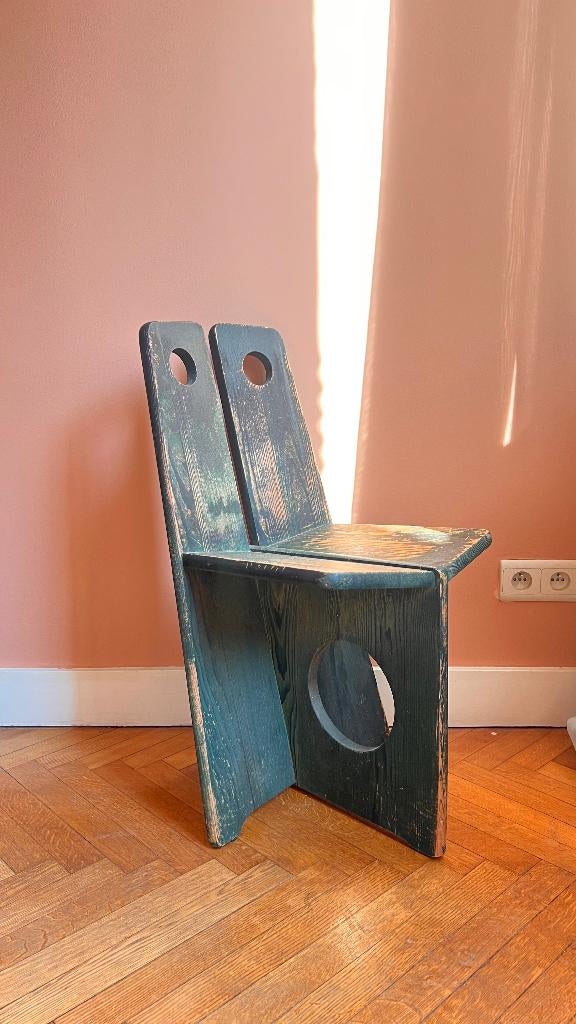 chaise moderniste Gilbert Marklund, Moderniste années 50 vintage années 60, Enlèvement, Utilisé, Bois