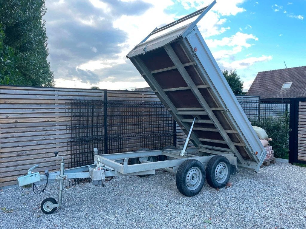 Handkipper dubbelasser Alu aanhangwagen 305x158cm, Auto diversen, Ophalen, Gebruikt