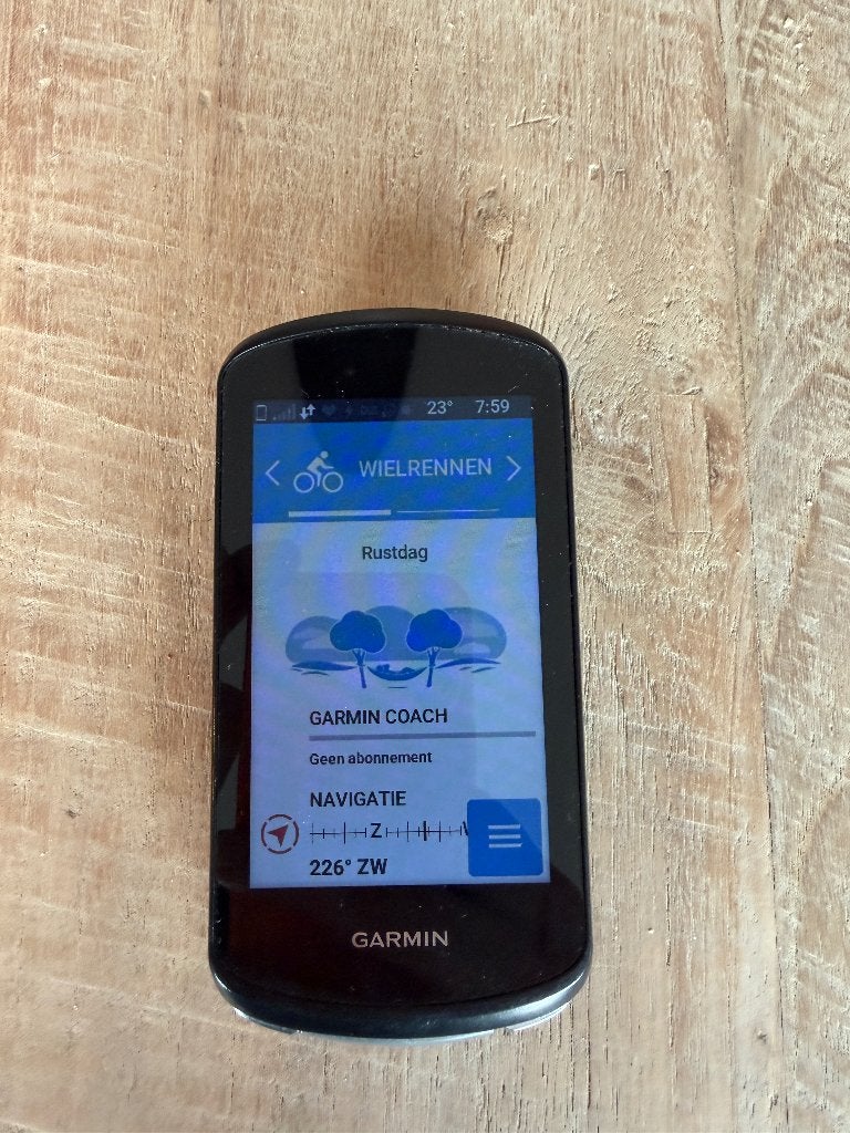 Garmin Edge 1040, Ophalen, GPS, Gebruikt