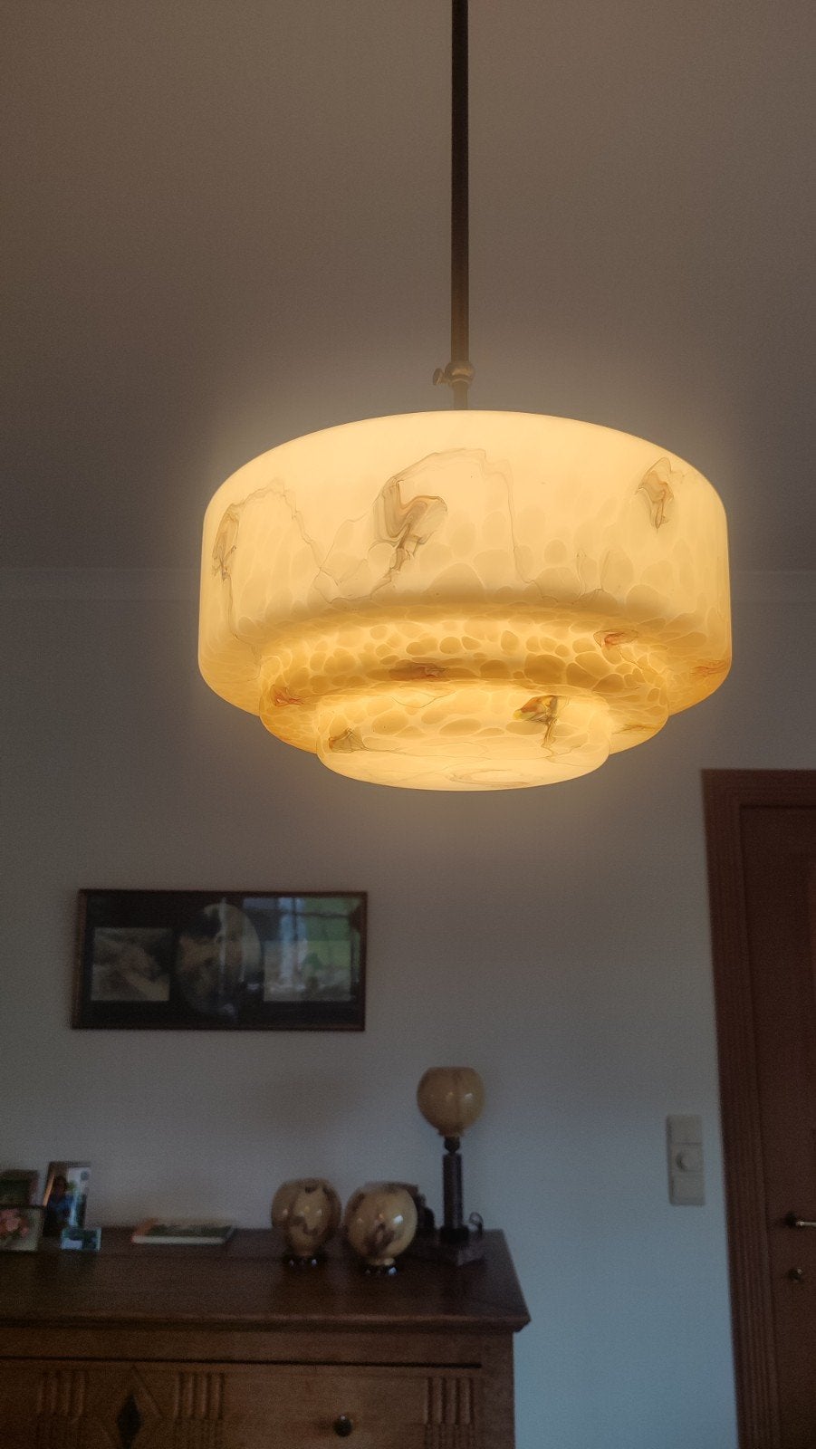 vintage trapse lamp, Ophalen