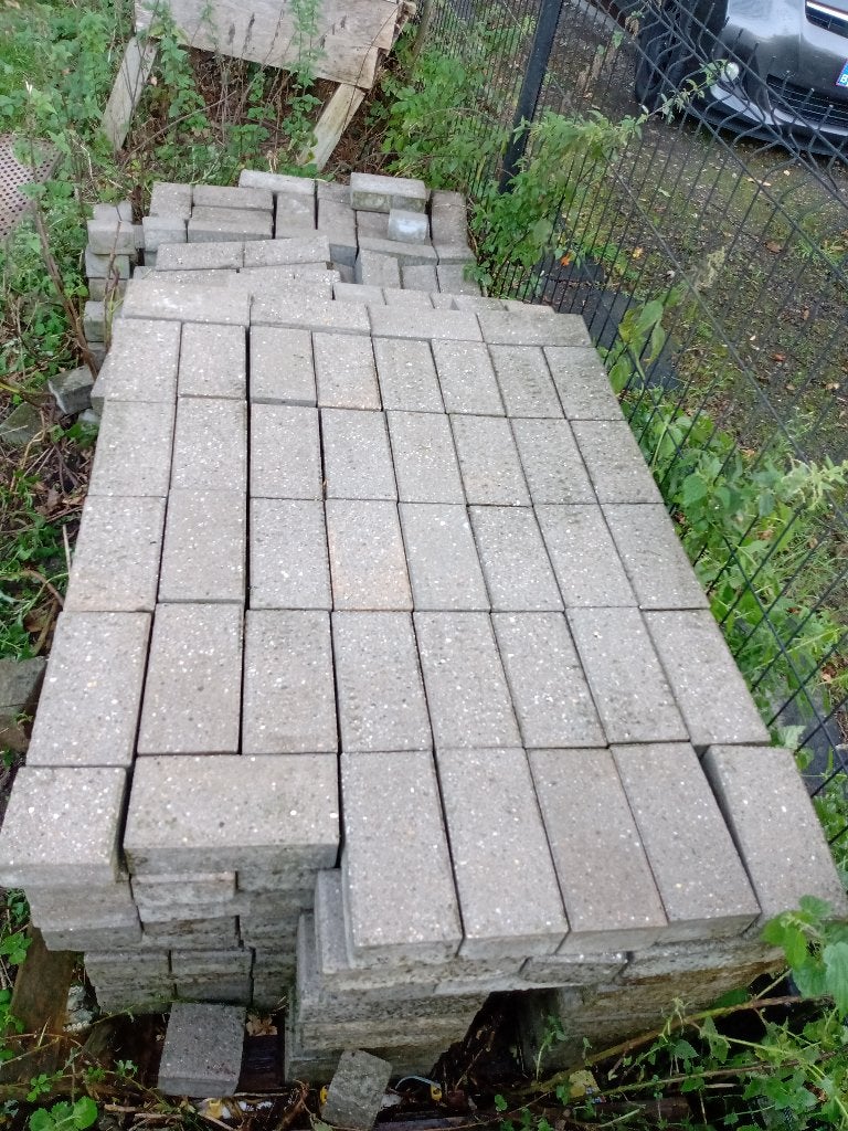 klinkers bèton, Enlèvement, Utilisé, Béton