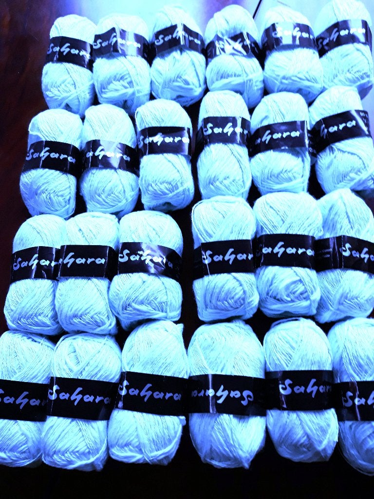 Sahara brei-haak garen 24 st. 50 gr.  l.blauw  NIEUW 6/12/24, Hobby en Vrije tijd, Ophalen, Nieuw, Breien of Haken, Overige typen