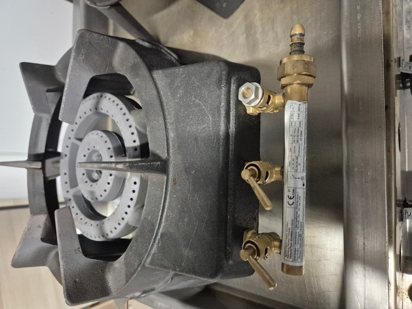 gasvuur gietijzer 9 kw, Stapelbaar, Ophalen, Zo goed als nieuw, Gietijzer