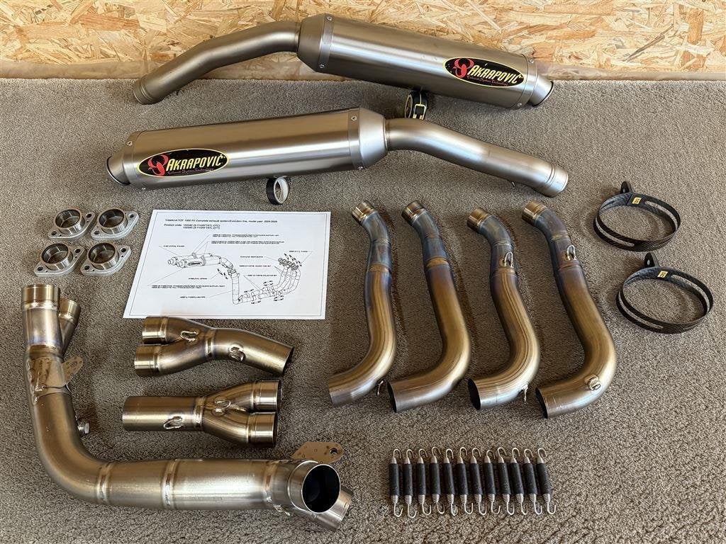 Akrapovic Evolution uitlaat Yamaha YZF-R1 YZFR1 R1 2004-2006, Motoren, Onderdelen | Yamaha, Ophalen of Verzenden, Gebruikt