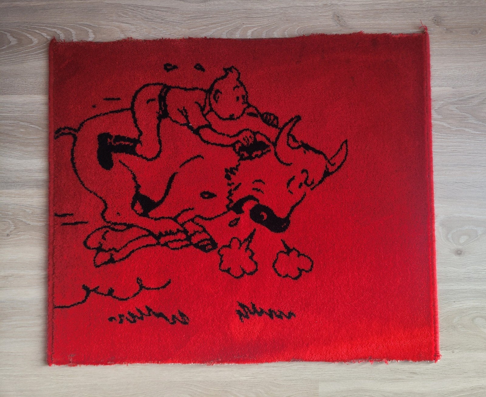 Kuifje in Amerika Vloerkleed Axis Wool 65 x 77, Ophalen of Verzenden, Kuifje