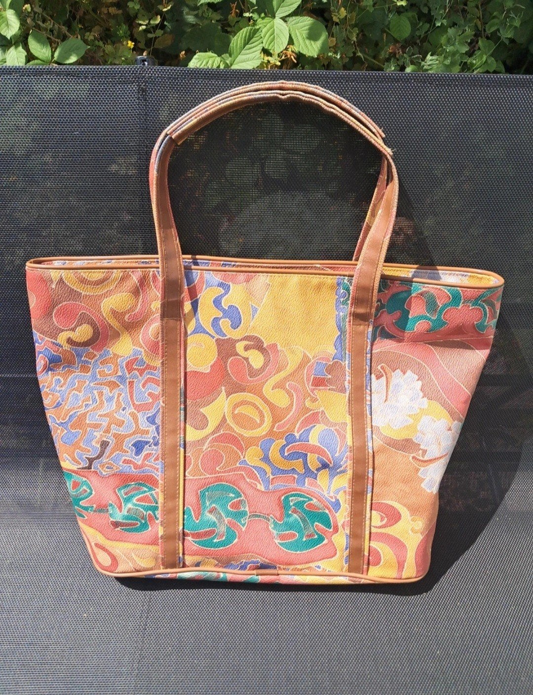 Vintage Transrentex Design Shopper – Kleurrijk, Enlèvement