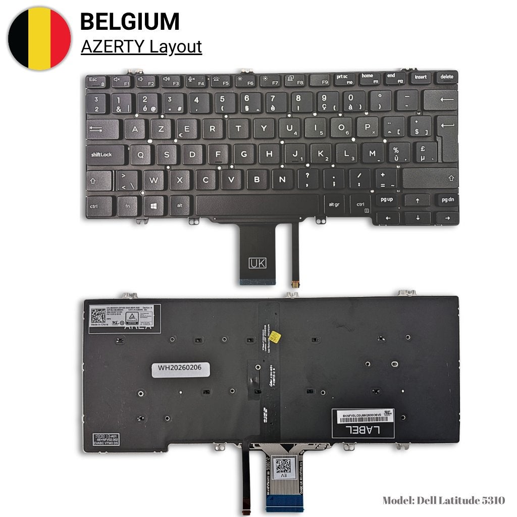 Dell Latitude 5310 Toetsenbord AZERTY BE Backlit - Zelit, Enlèvement ou Envoi, Azerty, Neuf, Zelit