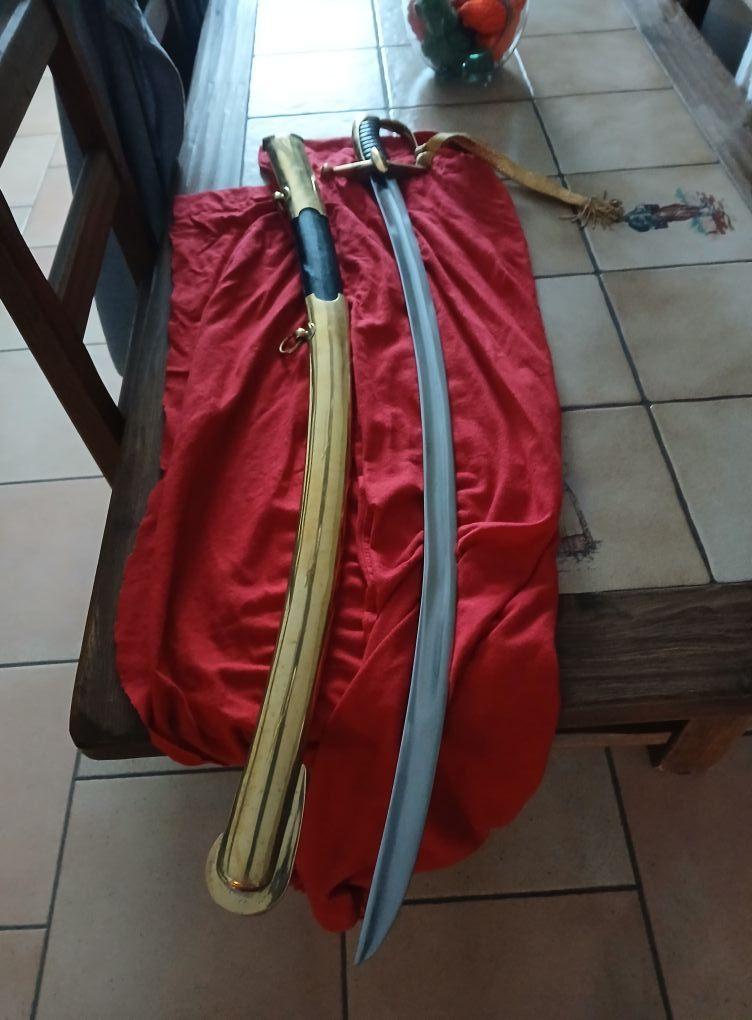sabre officier hussard 1er empire, Collections, Enlèvement ou Envoi, Armée de terre, Épée ou sabre