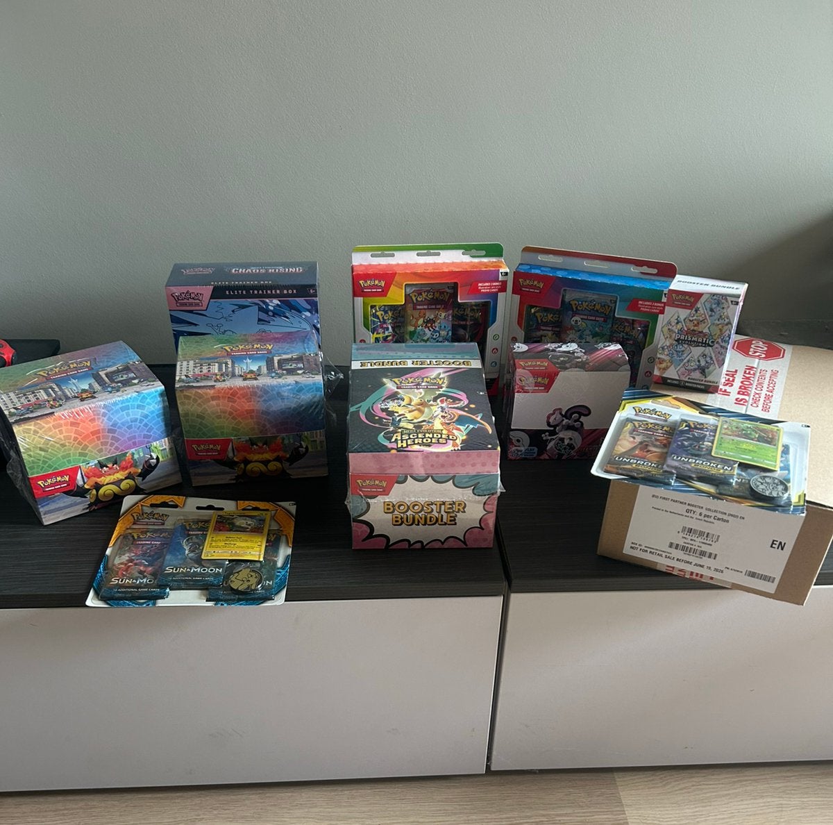 Pokemon collectie —> zie beschrijving, Ophalen, Zo goed als nieuw, Booster