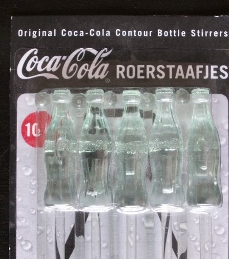 10 Coca Cola roerstaafjes in de vorm van Coca-Cola fles, Verzamelen, Ophalen of Verzenden, Nieuw