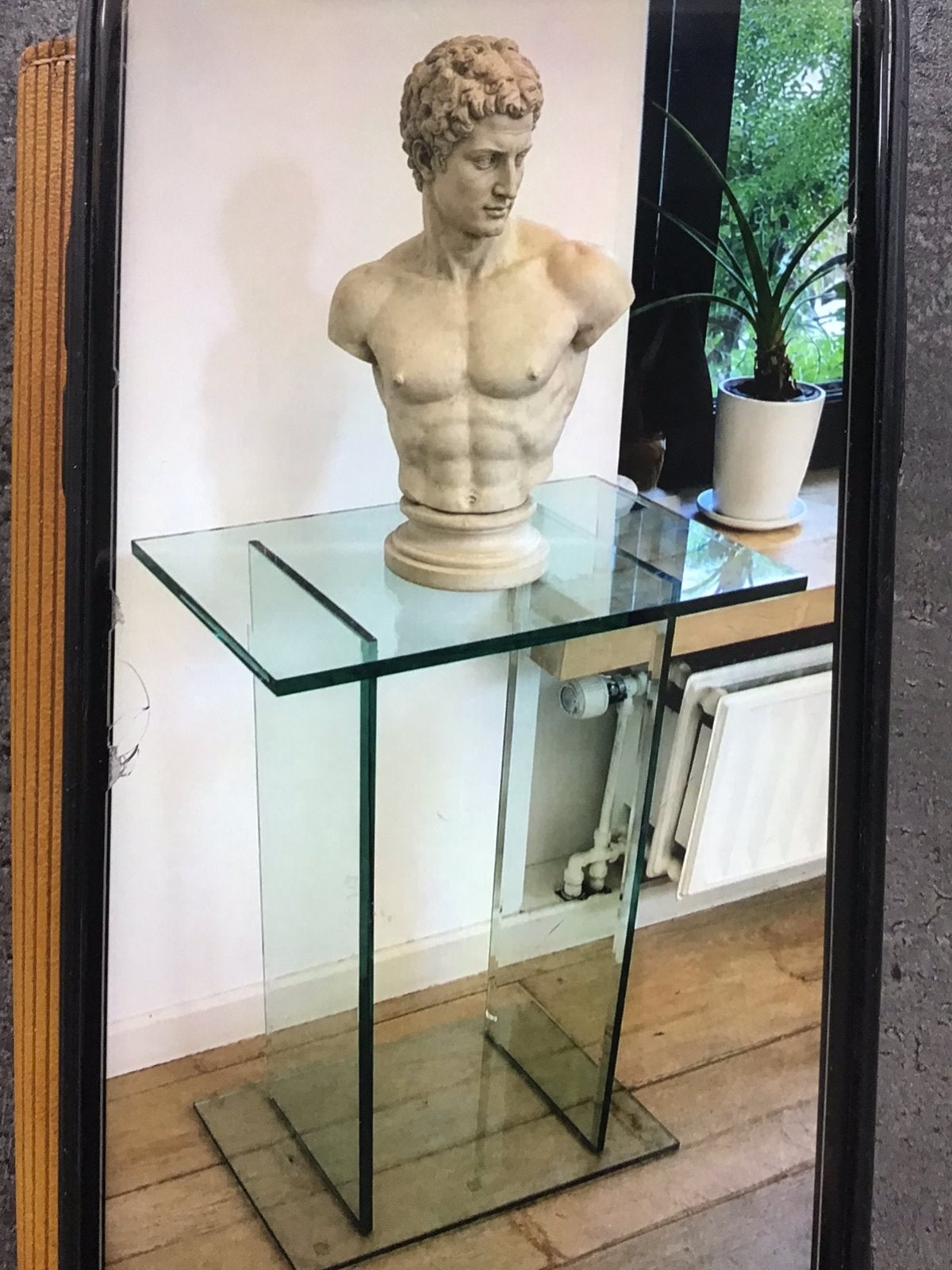 BASE EN VERRE DE PRÉSENTATION, Enlèvement, Comme neuf