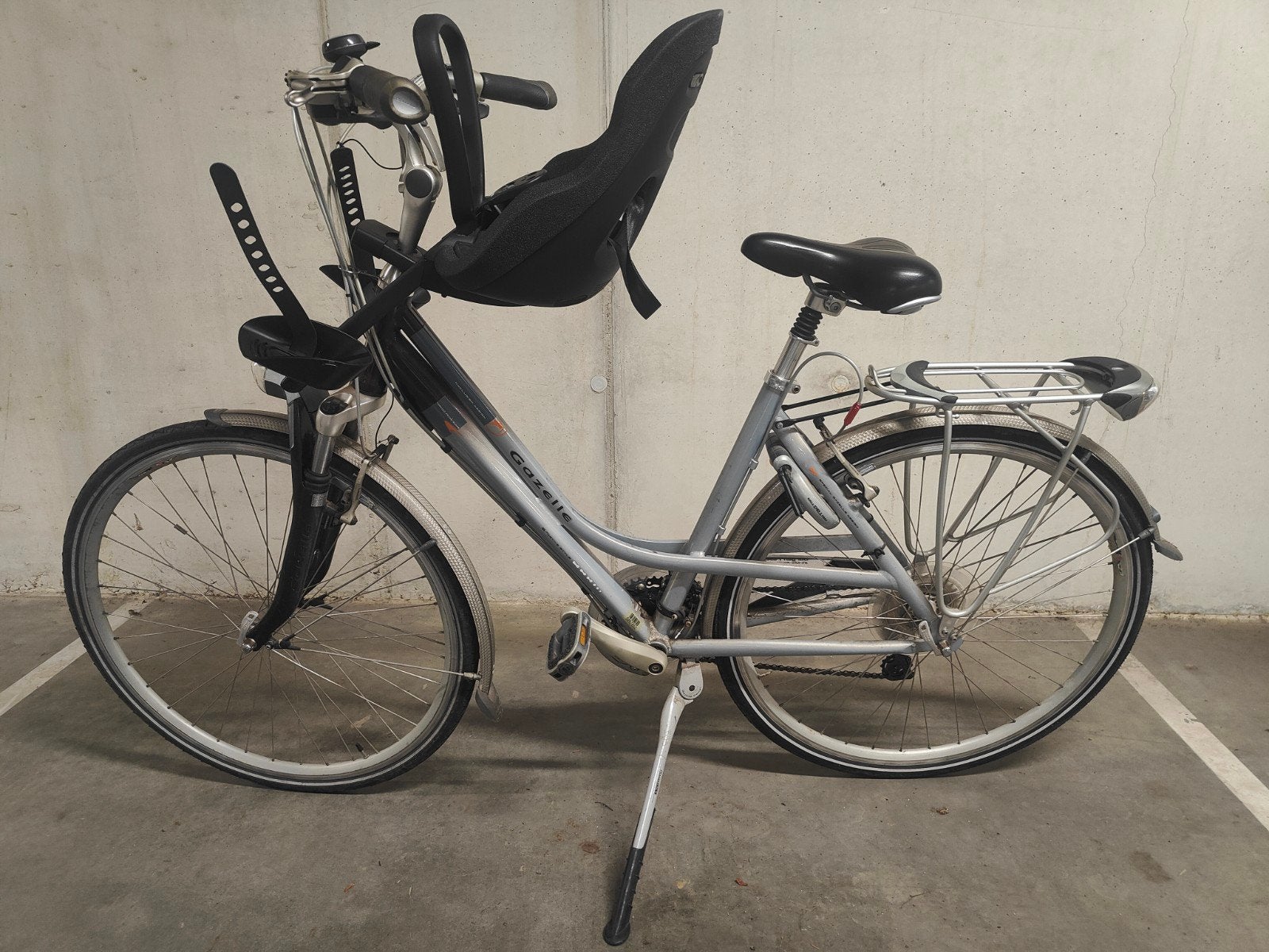 Fiets Gazelle inclusief kinderstoel Thule, Fietsen en Brommers, Ophalen