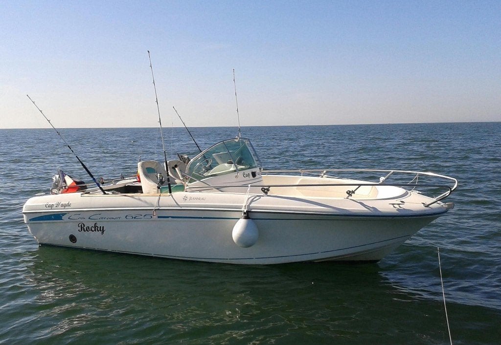 JEANNEAU CAP CAMARAT 625, Watersport en Boten, Motorboten en Motorjachten, Gebruikt, Buitenboordmotor, Tot 1.00 meter, Biminitop
