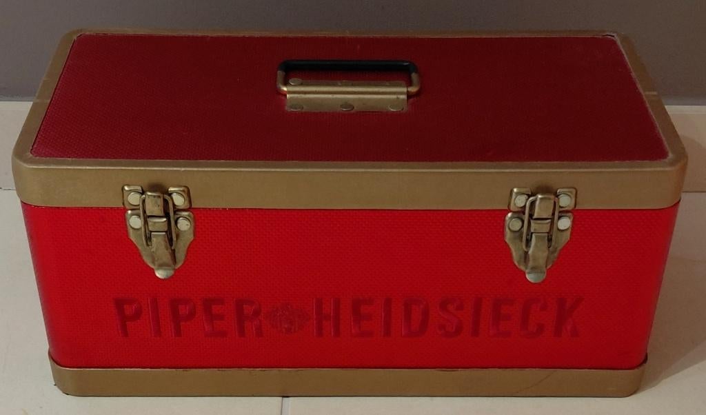 Box de voyage du champagne Piper-Heidsieck, Enlèvement ou Envoi, Comme neuf, France, Champagne