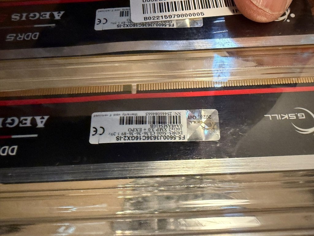 G.Skill Aegis 5 DDR5-5600 32GB (216GB) CL36, Computers en Software, RAM geheugen, Nieuw, Desktop, 32 GB, DDR5, Ophalen of Verzenden