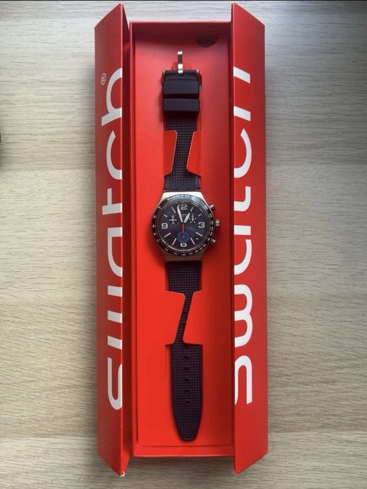 Swatch Irony BLUE GRID (YVS454), Enlèvement ou Envoi, Neuf, Swatch