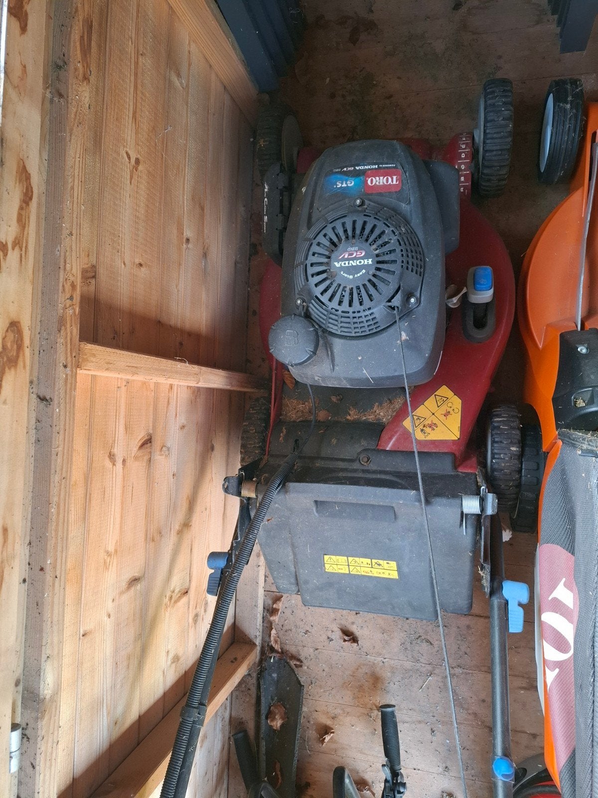 Grasmaaier Honda, Ophalen