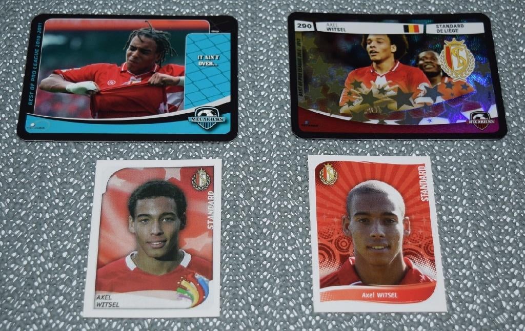 Axel Witsel/2 Panini 2009 + 2018 - 19 + 2 Megakicks, Enlèvement ou Envoi, Neuf, Affiche, Image ou Autocollant