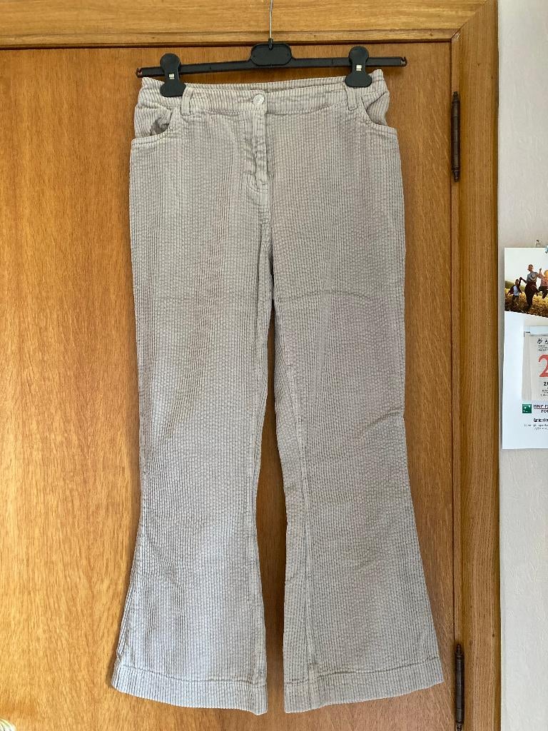 Beige velours geribbelde lange broek, Fish & Chips, maat 170, Kinderen en Baby's, Kinderkleding | Maat 170, Broek, Fish & Chips