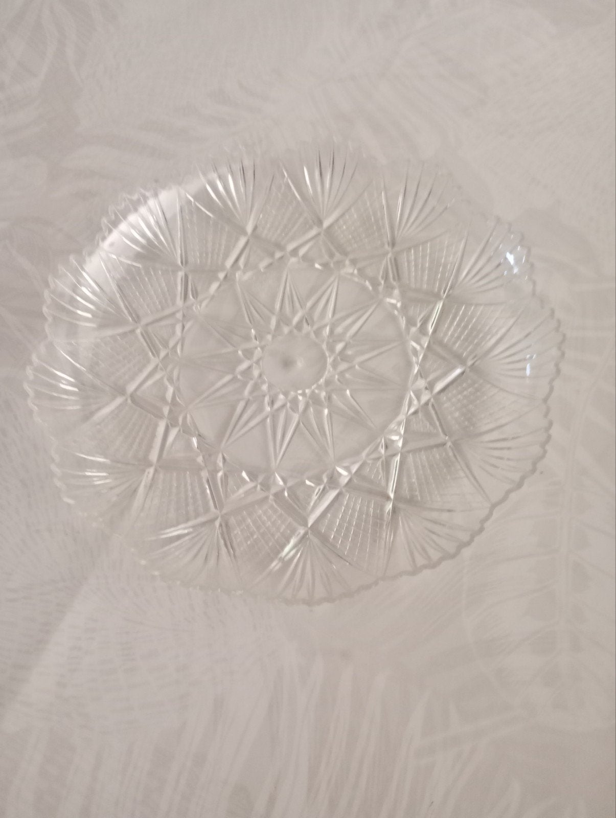 Petite assiette vintage en plastique effet cristal taillé, Enlèvement ou Envoi