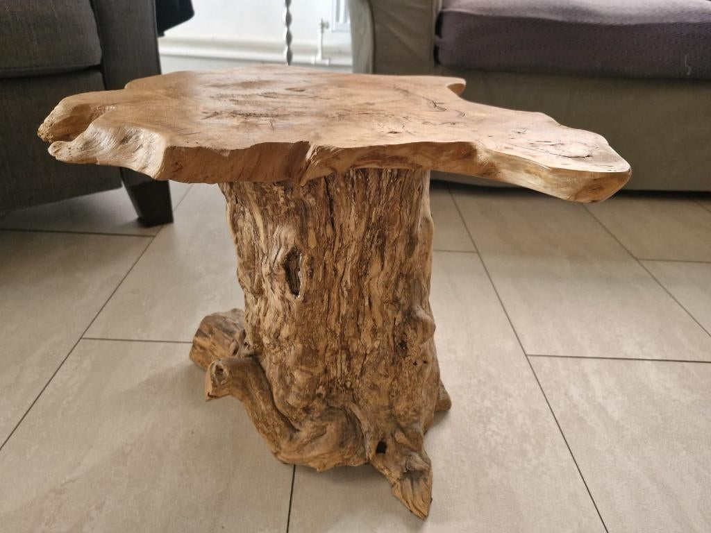 Table en forme de tronc d'arbre, Maison & Meubles, Enlèvement, Utilisé, Autres essences de bois