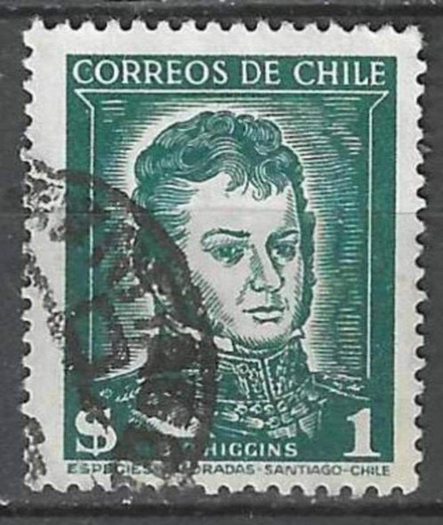 Chili 1952 - Yvert 232 - Bernardo O'Higgins (ST), Envoi, Affranchi