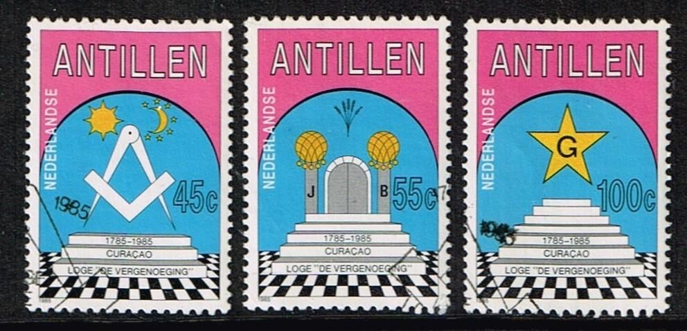 Timbres-poste des Antilles - K 5731 - franc-maçonnerie, Envoi, Affranchi