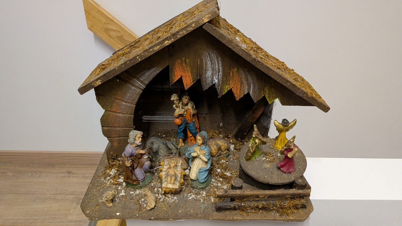 vintage kerststal, Ophalen