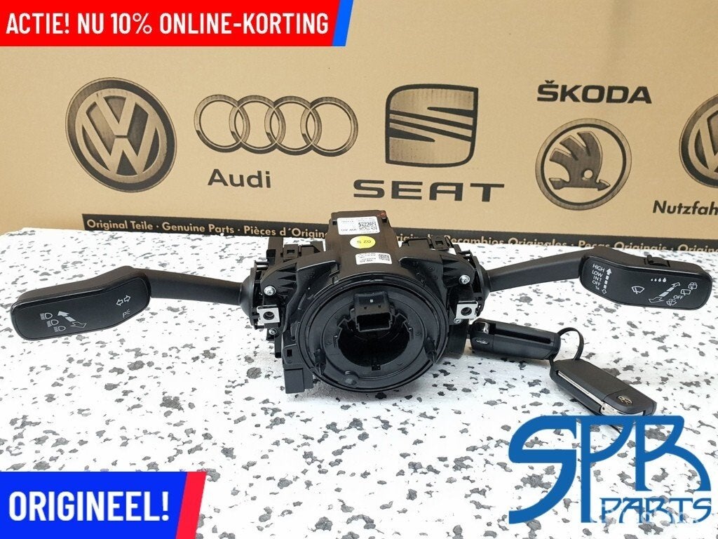 POLO 6C Stuurkolomschakelaar SLEEPRING CILINDER SLEUTEL SLOT, Gebruikt, Volkswagen, Ophalen of Verzenden, Volkswagen