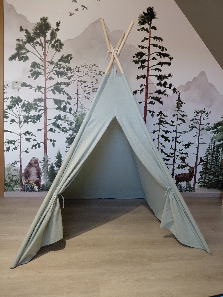 Indianentent/tipi voor kinderen, Groen, Ophalen, Zo goed als nieuw, Overige typen