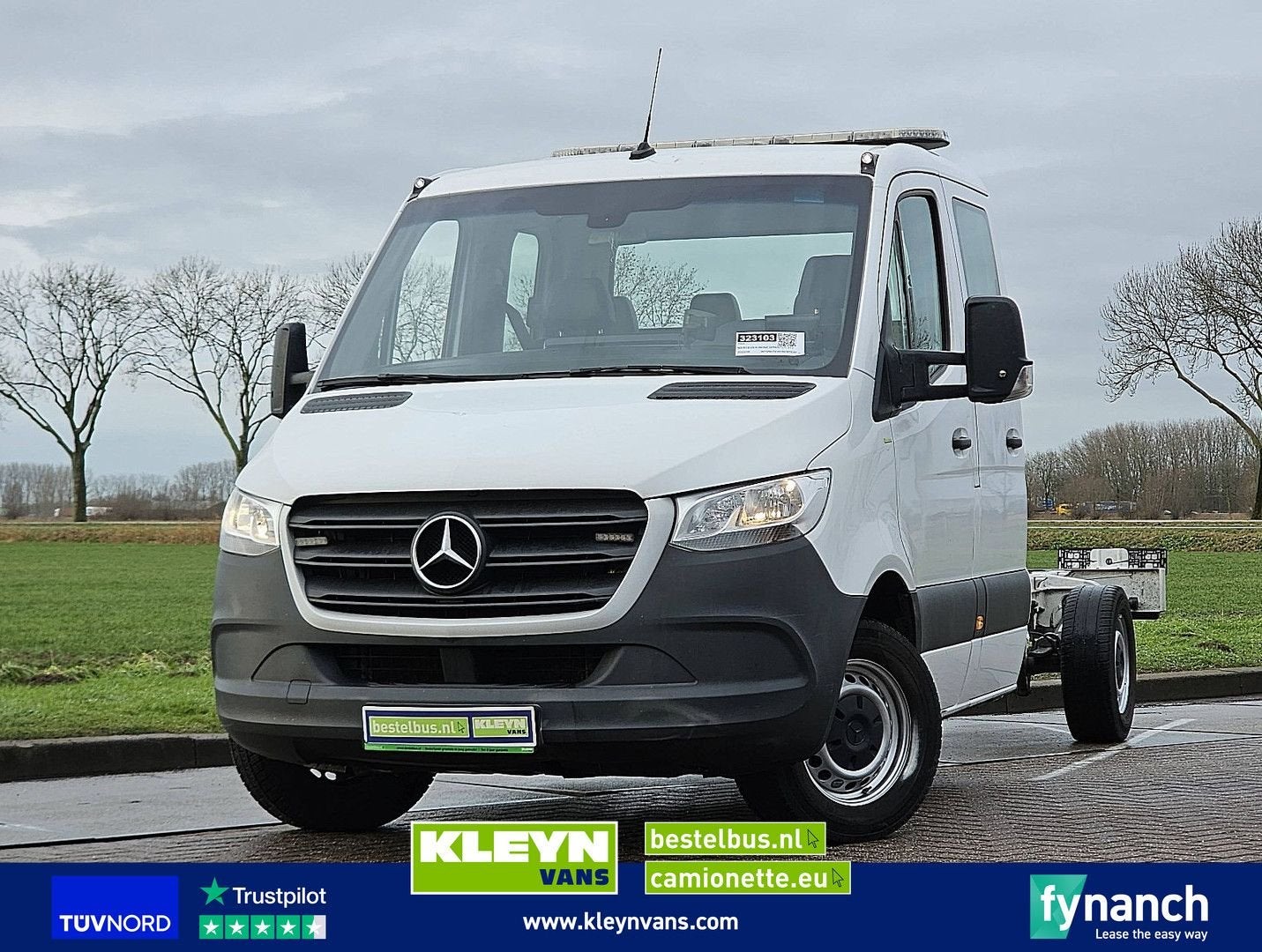 Mercedes-Benz SPRINTER 319 L3 Chassis Dub Cab, Auto's, Automaat, Wit, Mercedes-Benz, Bedrijf