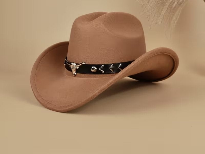 Cowboyhoed Ronde Gesp en Decoratieve Riem (Nieuw), Kleding | Heren, Hoeden en Petten, Ophalen of Verzenden, Nieuw, Hoed