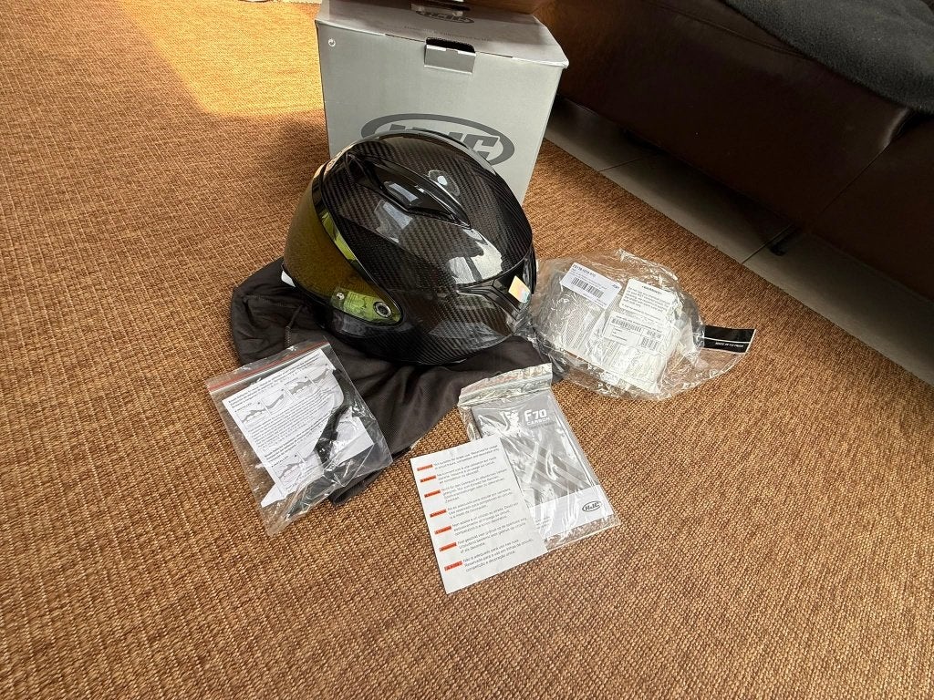 Motorhelm Hjc f70 carbon, M, Dames, HJC, Ophalen of Verzenden