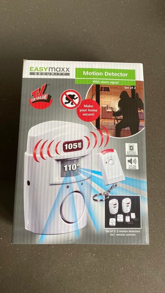 Kit de 2 alarmes Easymaxx, Neuf, Mouvement, Enlèvement ou Envoi, Détecteur, Capteur ou Alarme