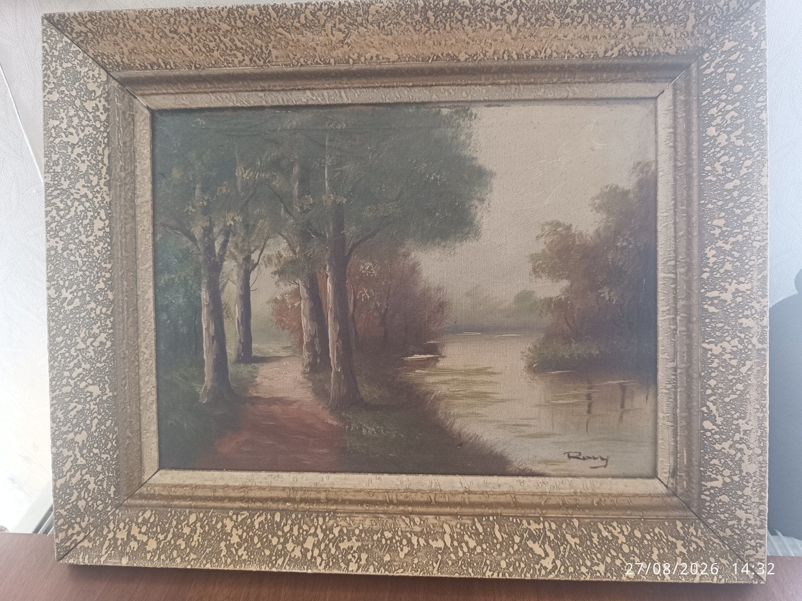 Paire de petit tableau école Belge "Barbizon", Antiquités & Art, Enlèvement ou Envoi